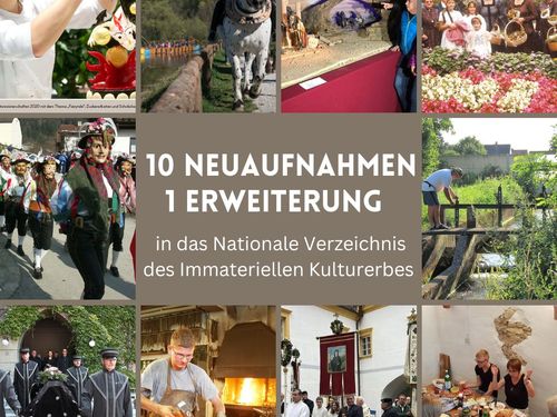 10 Neuzugänge und eine Erweiterung im Österreichischen Verzeichnis des Immateriellen Kulturerbes